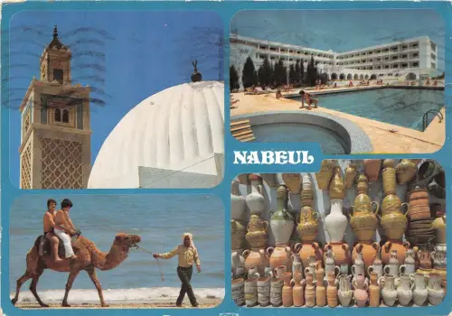 B90970 Tunesien Nabel Typen Folklore Chamel