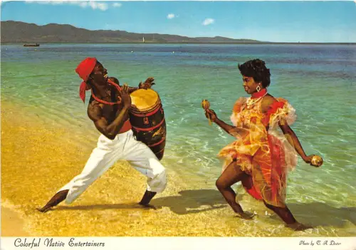 BR25445 Colorful Native Entertaiments dance Jamaica 2 Scans
