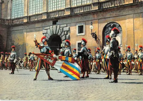 BT1090 citta del vaticano giuramento delle guardie svizzere italy