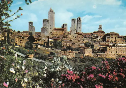 BR86231 citta di s gimignano siena panorama italien