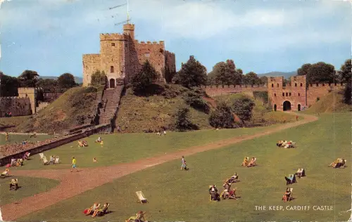 BR65859 the keep cardiff castle wales 14x9cm