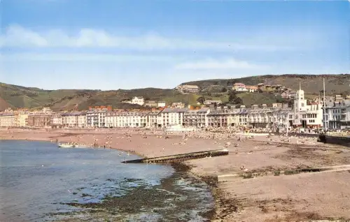 BR66916 the beach aberystwyth wales 14x9cm
