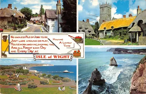 B101158 isle of wight godshill uk 14x9cm