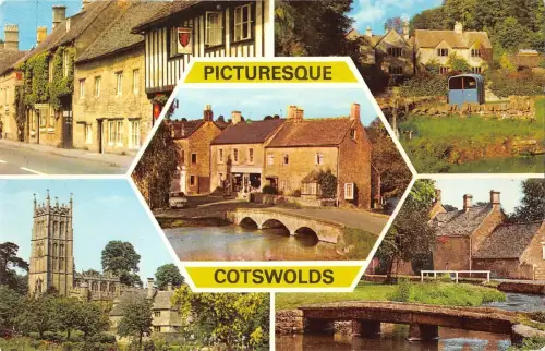BR66070 malerische Cotswolds UK 14x9cm