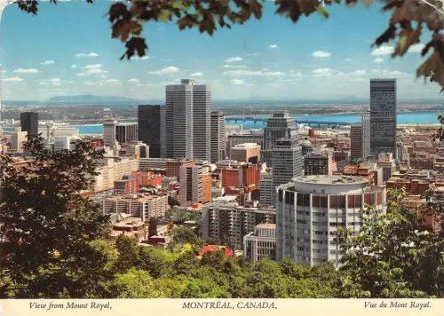 BT5041 Montreal Ansicht vom Mount Royal Canada Quebec