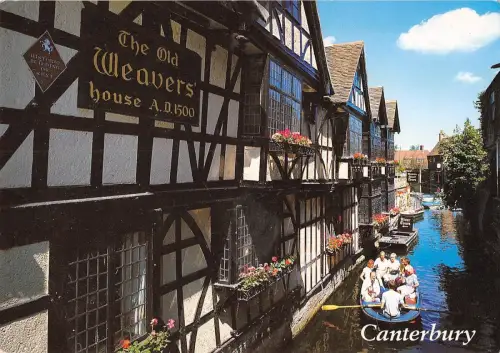 B100943 the weawers and river stour canterbury uk