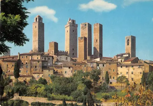 BT0787 Citta di S Gimignano Panorama Siena Italien