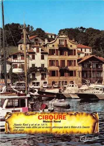 BR25922 Ciboure le port de plaisance et la maison de rovel france