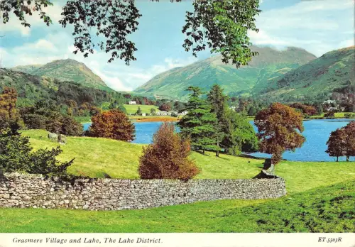 BR83512 grasmere village and lake the lake district uk