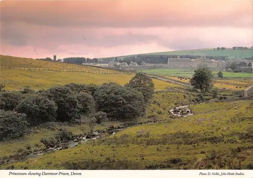 BR91155 Princetown zeigt Dartmoor Gefängnis Devon UK