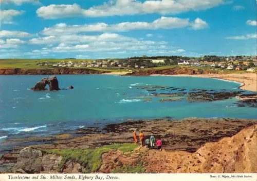 BR89414 thurlestone and sth milton sands bigbury bay devon uk