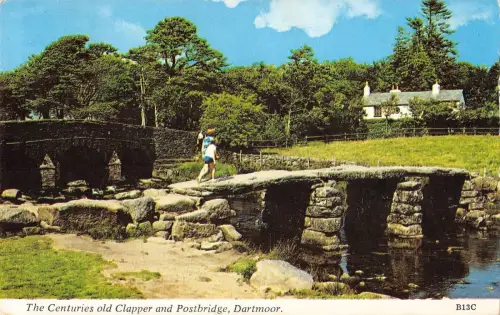 B104037 the century old clapper and postbridge dartmoor uk