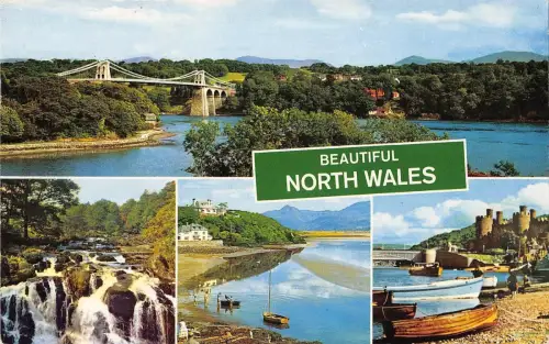 B103624 schöne North Wales Conway Menai Straits beide Wales