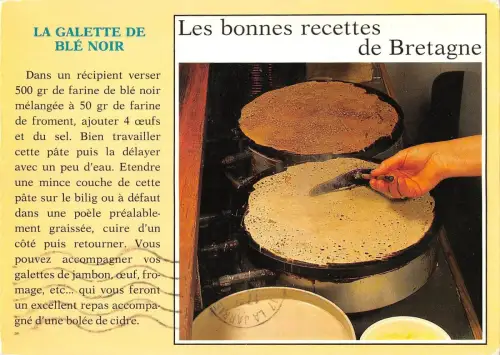 BT3625 La Galette de ble Noir Buckweat Pfannkuchen Bretagne Frankreich