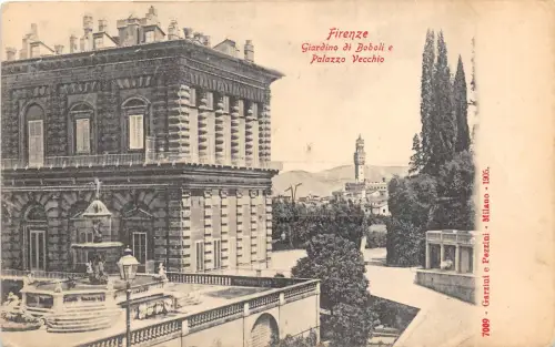 Br34015 Firenze Giardino di Boboli e palazzo Vecchio Italien