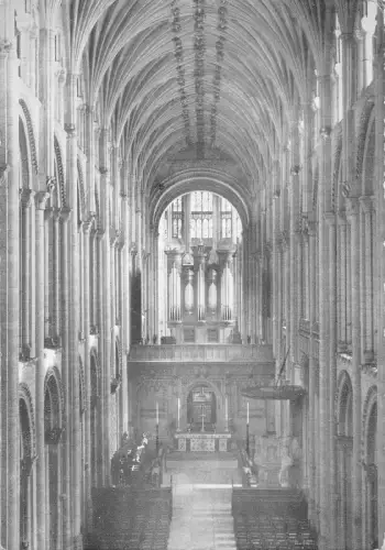 B100814 norwich cathedral the nave uk