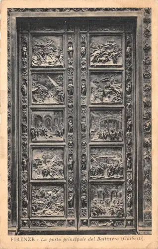 Br34001 Firenze Porta principale del Battistero Ghiberti Italien
