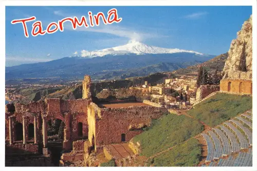 BT1389 taormina sicilia teatro greco romano italy