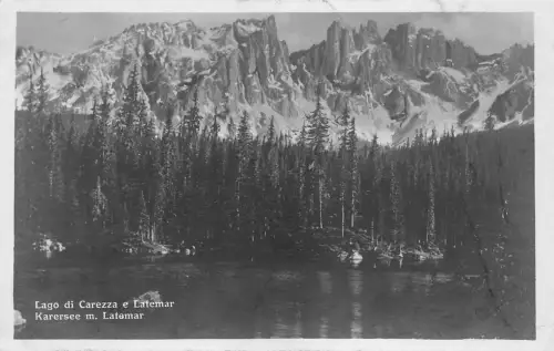 BG26697 lago di carezza e latemar karersee m latemar italy