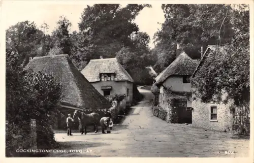 uk31673 torquay cockington foge real photo uk