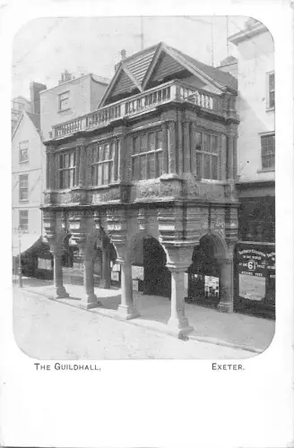 uk24686 the guildhall exeter real photo uk
