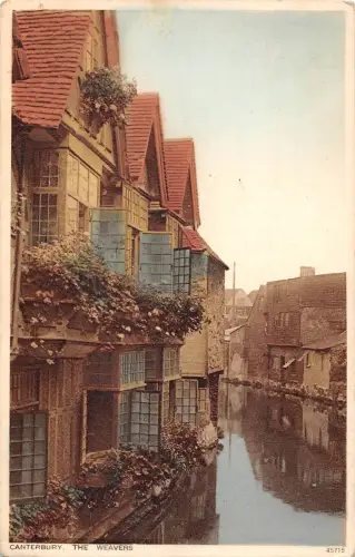 uk3058 canterbury the weavers kent real photo uk