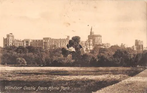 uk21605 windsor castle from home park real photo uk