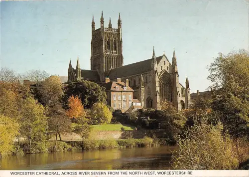 uk34294 river severn worcester cathedral uk