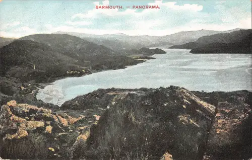 uk22629 barmouth panorama wales uk