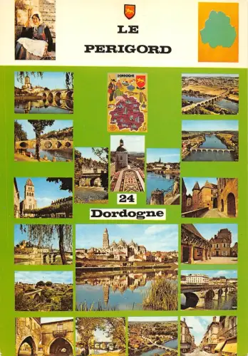 BR52714 promenade en dordogne le perigord karte cartes geographiques Frankreich
