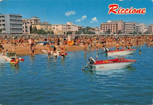 BT0349 Riccione spiaggia e alberghi Italien
