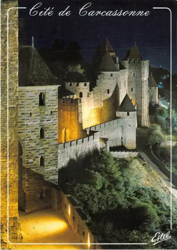 BR30387 Carcassonne vu de nuit Frankreich