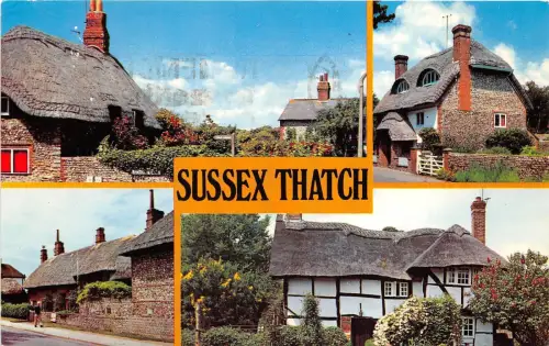 B88988 Sussex Thatch UK 14x9cm
