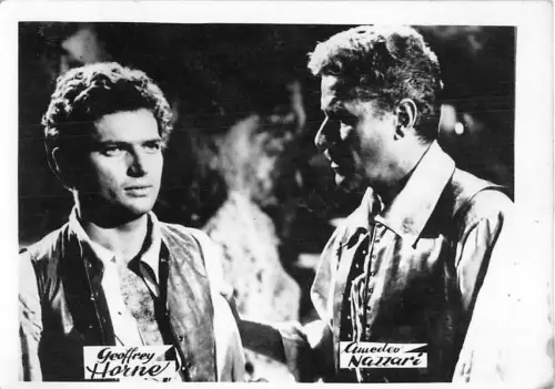 Lot276 Geoffrey Horne Amadeo Nazzari I Fratelli Corsi Schauspieler Film Movie 9x6cm