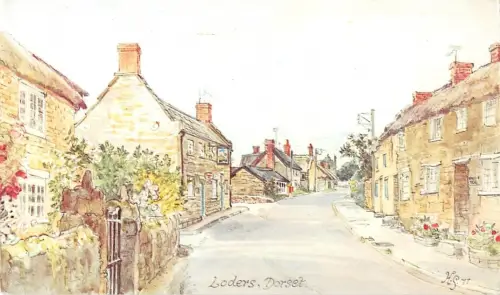 BR76168 Loders Gemälde Postkarte Swanage Dorset UK