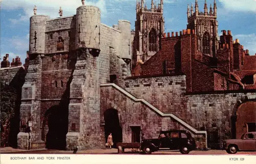 BR66311 Bootham Bar und York Minster UK 14x9cm