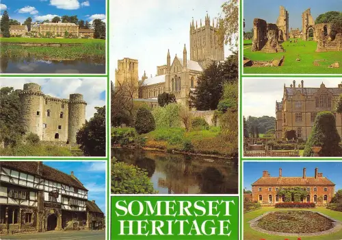 BR75437 Wells Cathedral Brympton D Evercy Nunney Castle Somerset UK