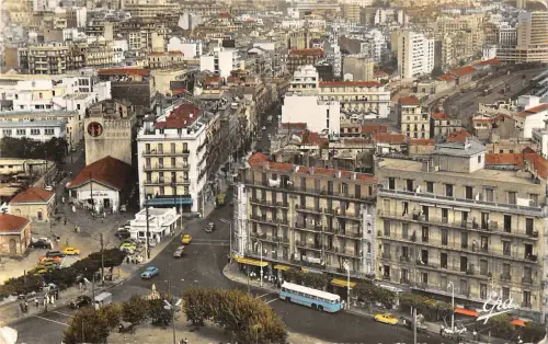 B106978 Algerien Rond Point du Champ de Manoeuvre Voitures