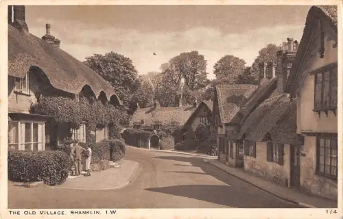 uk22239 old village shanklin isle of wight real photo uk