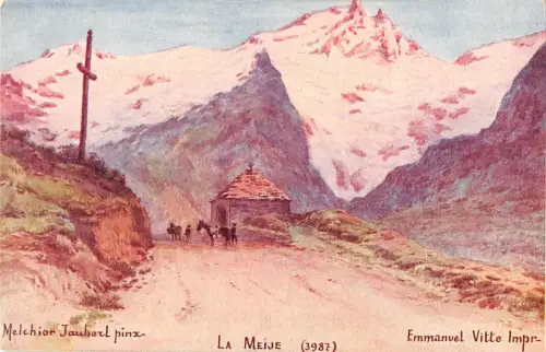 B106887 Frankreich La Meije Melchior Jauberl Pinx