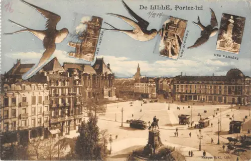 B106872 Frankreich De Lille Portez-Lui Statue Denkmal