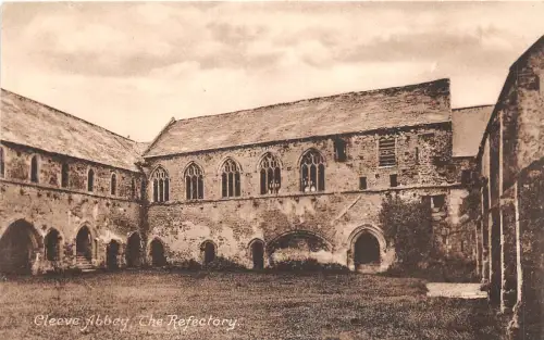 uk40398 the refectory cleeve abbey real photo uk