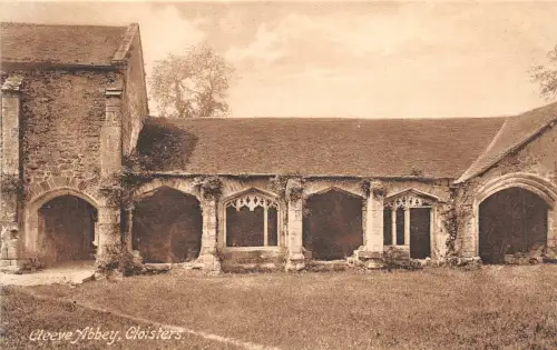 uk40399 cloisters cleeve abbey real photo uk