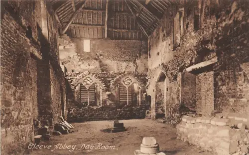uk40397 day room cleeve abbey real photo uk