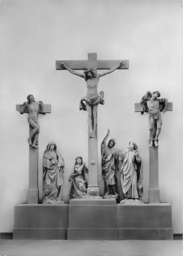 B106297 Deutschland Kaiserdom zu Frankfurt Kreuzigung Hans Backoffen Echtfoto UK