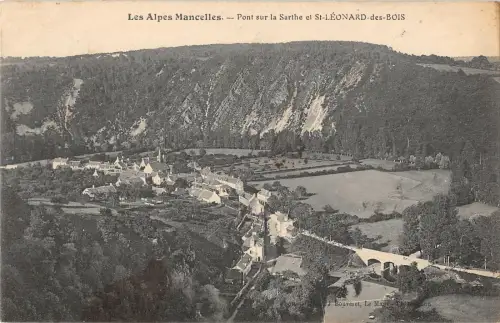 B106611 Frankreich Les Alpes Mancelles Pont sur la Sarthe St Leonard