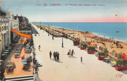 B106202 Frankreich Cabourg La Terrasse des Anglais vers l'Ouest