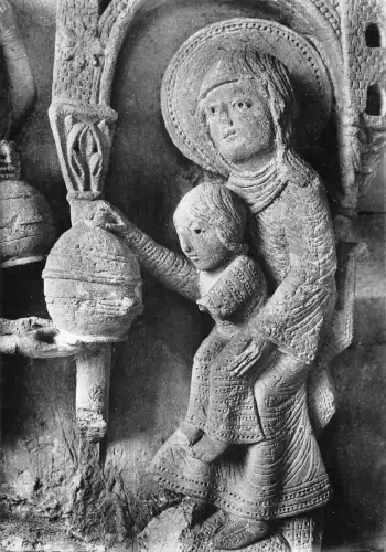 B106339 Frankreich Kathedrale d'Autun La Vierge et l'Enfant