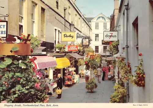B97207 Einkaufspassage Northumberland Place Bath Avon UK