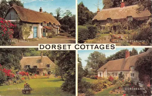 B103637 dorset cottages dorchester milton abbey uk